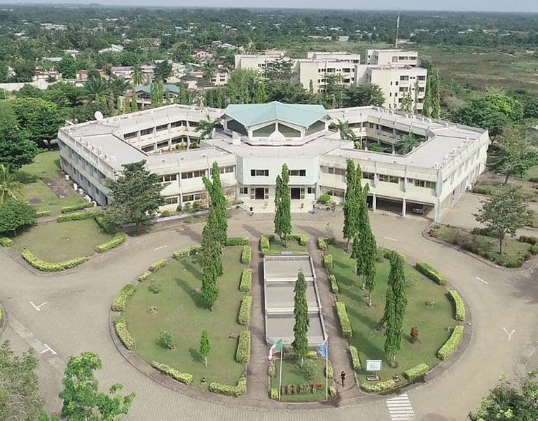 Main entrance of the IRSP-CAQ campus in Ouidah